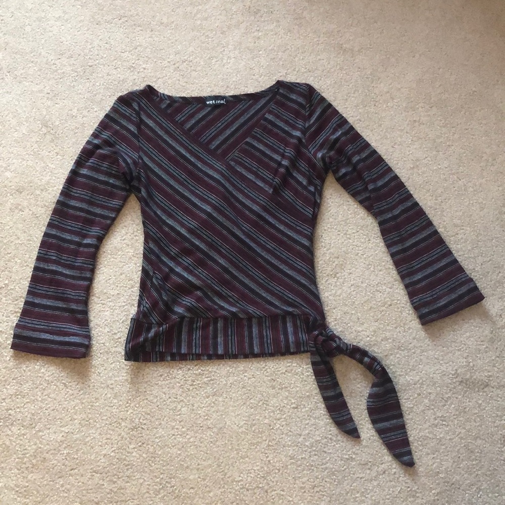 Wet Seal cross-tie shirt